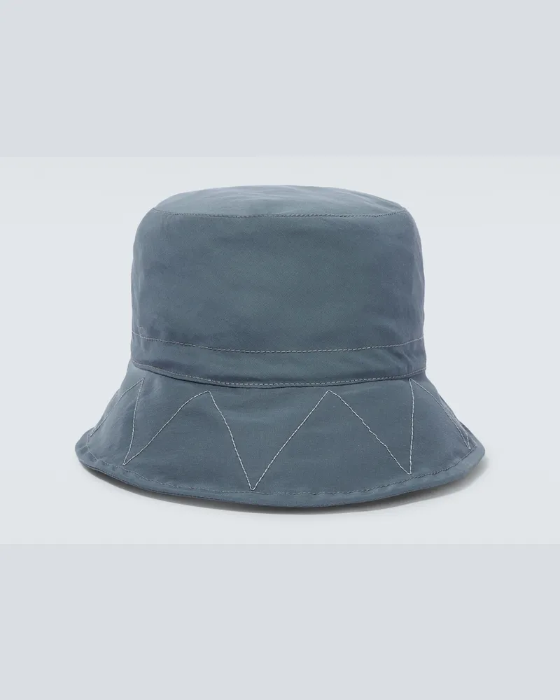 and wander Cappello da pescatore in misto cotone Blu