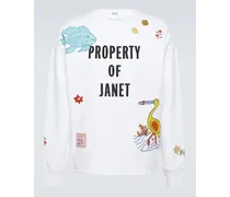 Felpa Property of Janet in jersey di cotone