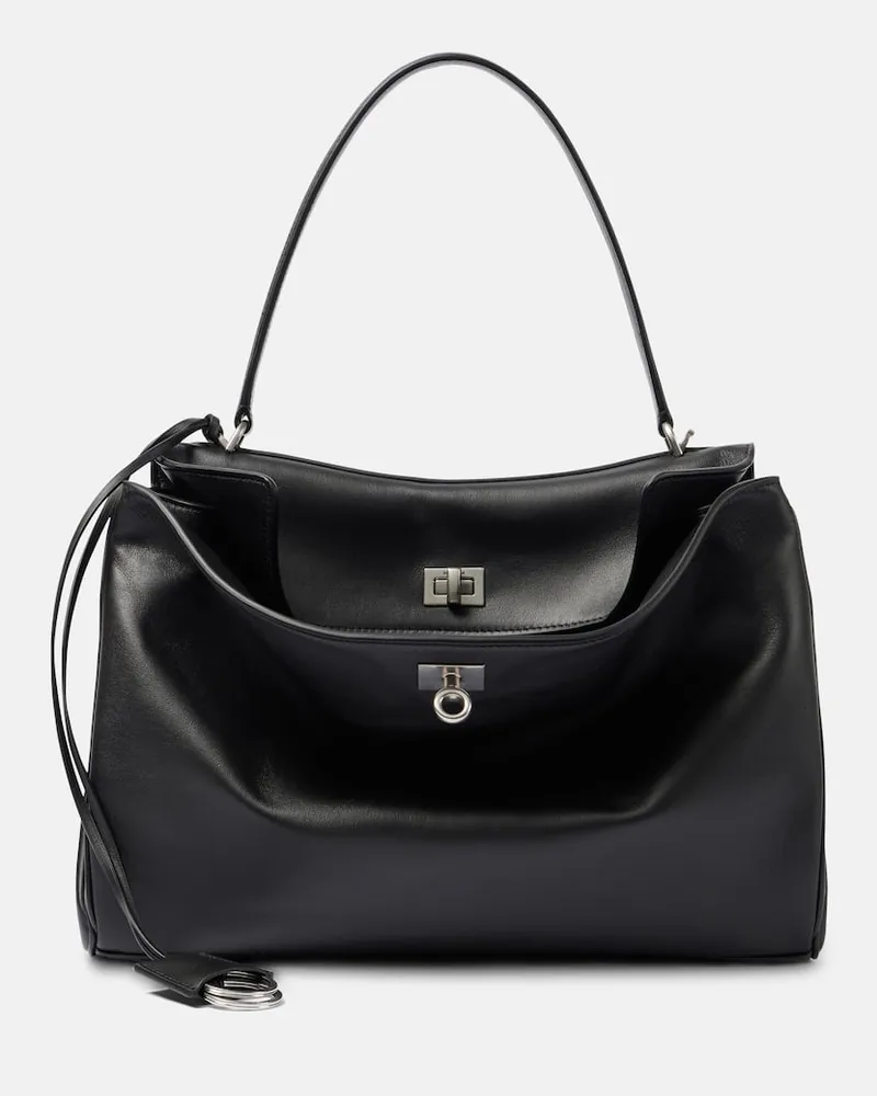 Balenciaga Borsa Rodeo Medium in pelle Nero