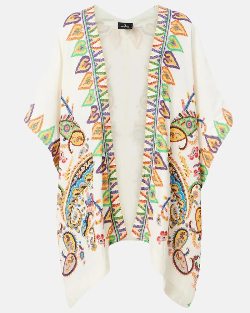 Etro Copricostume con stampa Bianco