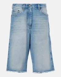 Dries van Noten Shorts di jeans Blu