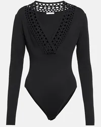 Alaïa Alaïa Body con cut-out e scollo a V Nero