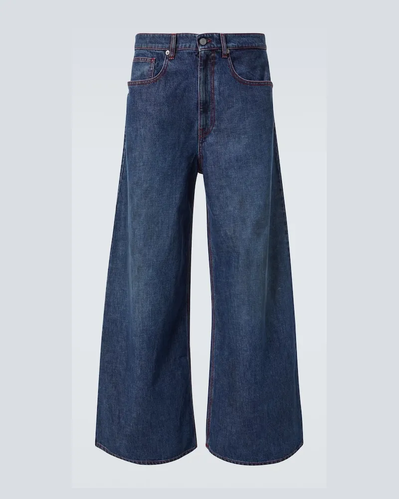 ERL Jeans a gamba larga Indiana Blu