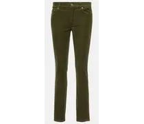 Jeans slim Roxanne in velluto a coste