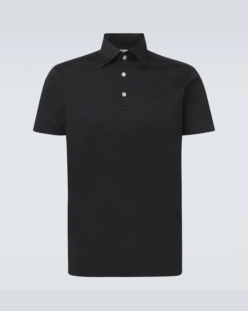Kiton Polo in cotone Nero
