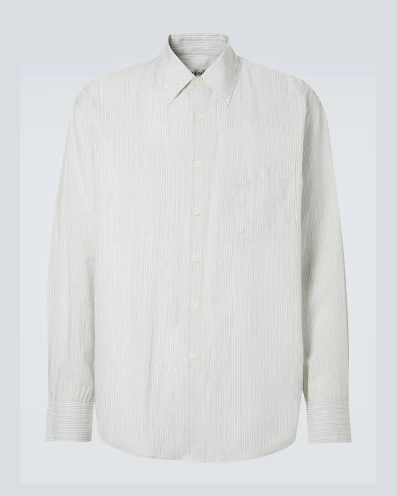 Our Legacy Camicia Above in misto cotone a righe Bianco