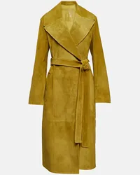 Burberry Cappotto in suede Giallo