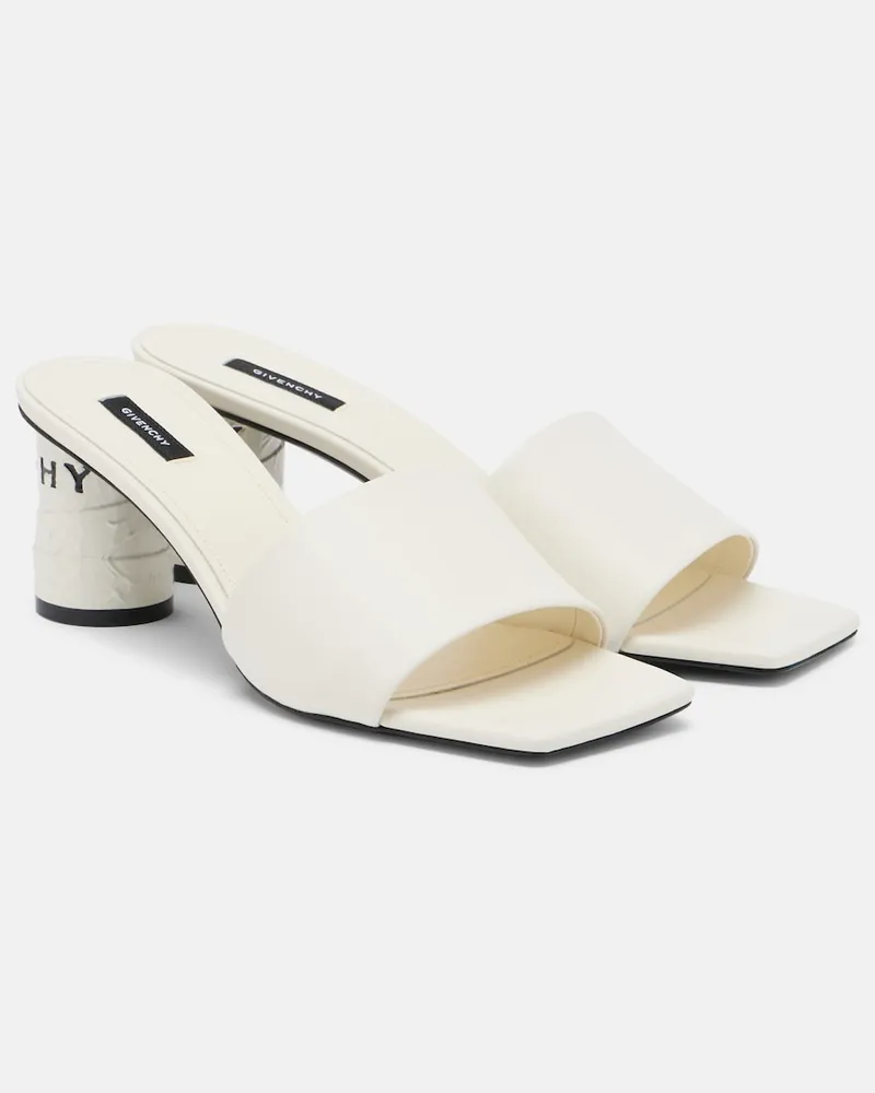 Givenchy Mules Tape in pelle Bianco