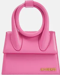 Jacquemus Borsa Le Chiquito Noeud in pelle Rosa