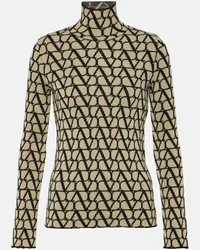 Valentino Garavani Pullover in jacquard di lana Multicolore