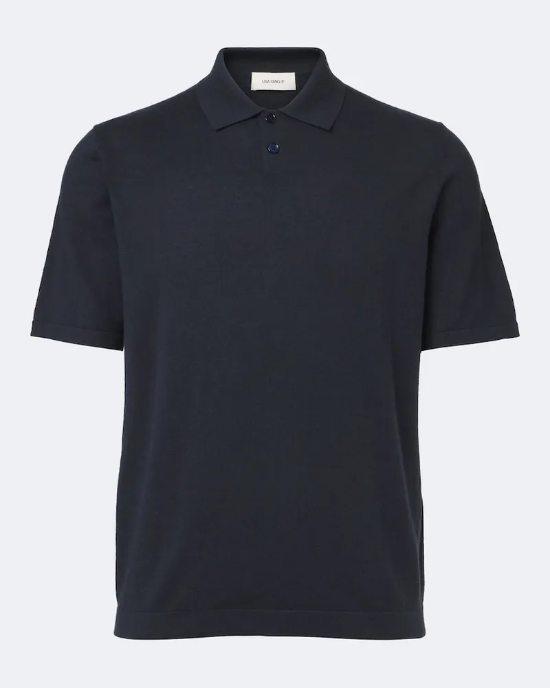 Lisa Yang Polo Keir in cotone e cashmere Blu