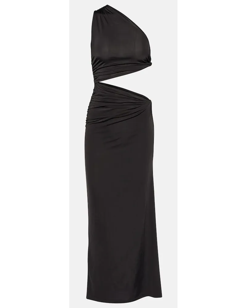 JADE SWIM Abito lungo Yana con cut-out Nero