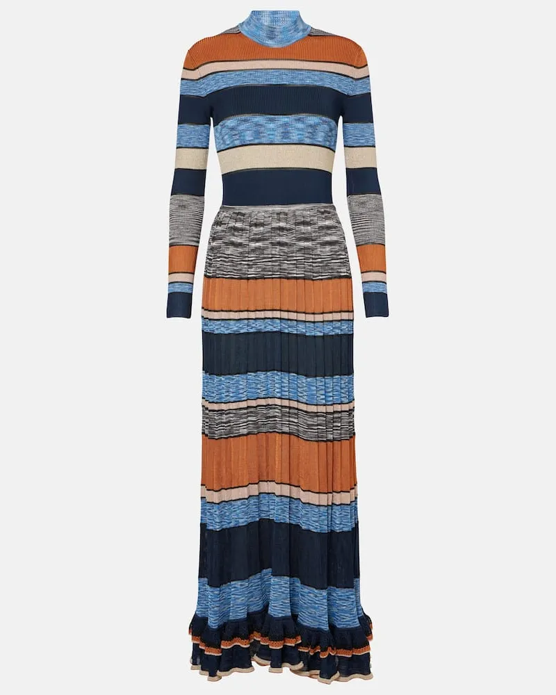 Ulla Johnson Abito lungo Evangeline con lamÃ Multicolore