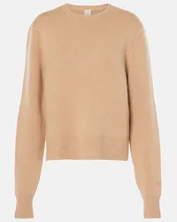 Totême Pullover in misto cashmere e lana Beige