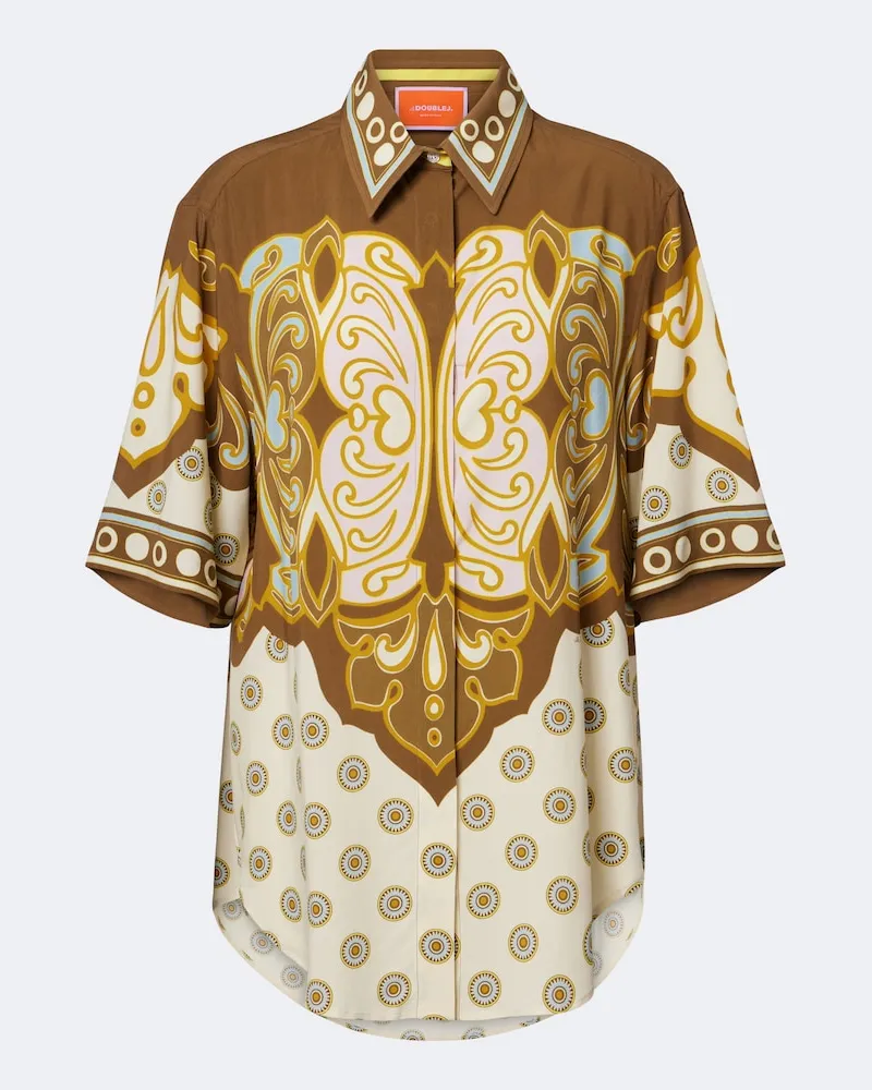 La DoubleJ Camicia Club con stampa Multicolore