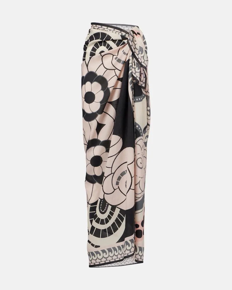 La DoubleJ Copricostume in cotone con stampa Multicolore