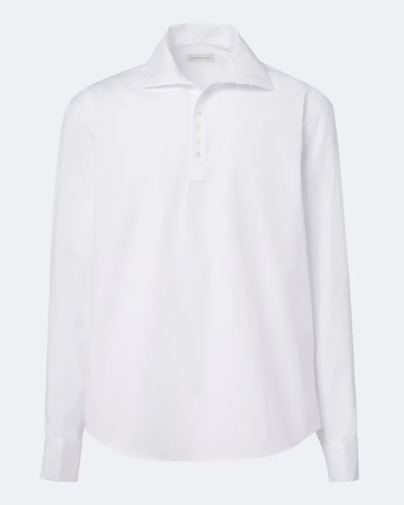 Dries van Noten Camicia in popeline di cotone Bianco