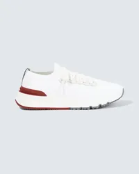 Brunello Cucinelli Sneakers con pelle Bianco