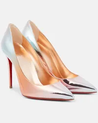 Christian Louboutin Pumps Kate 100 in pelle metallizzata Metallizzato