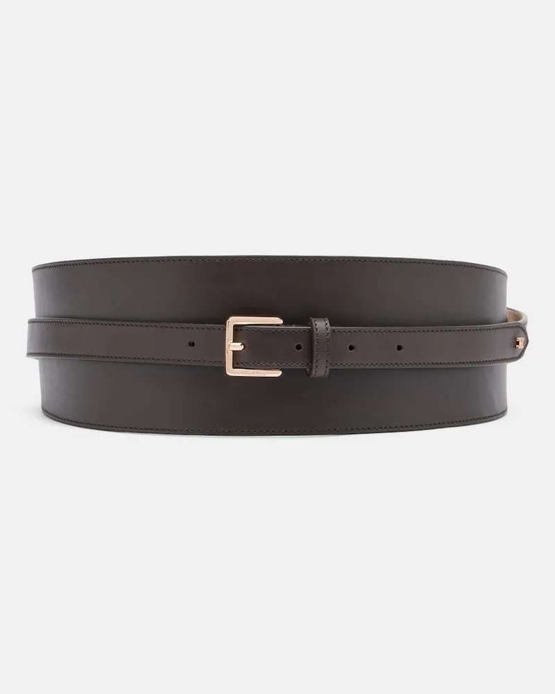 Max Mara Cintura in pelle Marrone