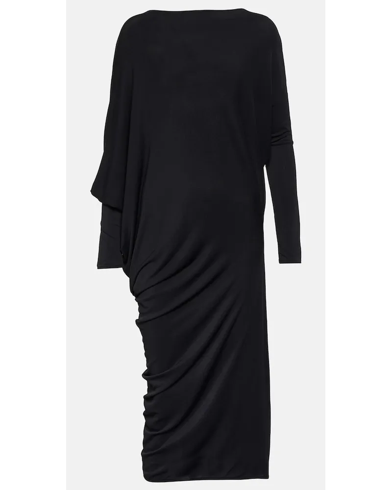 Wolford Abito midi in crêpe di jersey Nero