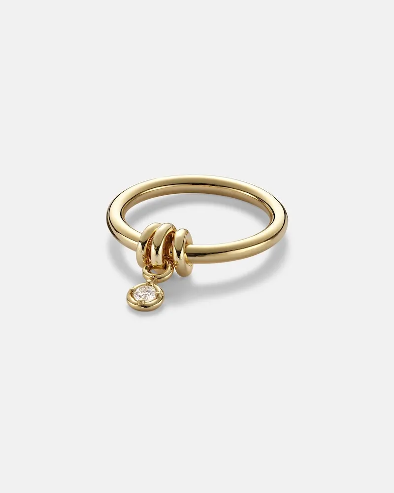 Spinelli Kilcollin Anello Pia in argento sterling e oro 18kt con diamante Oro