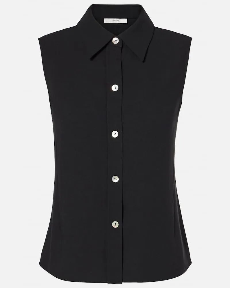 Vince Top in crÃªpe Nero