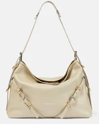 Givenchy Borsa a spalla Voyou Medium in pelle Beige