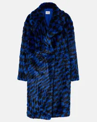 Diane von Furstenberg Cappotto in pelliccia sintetica Blu