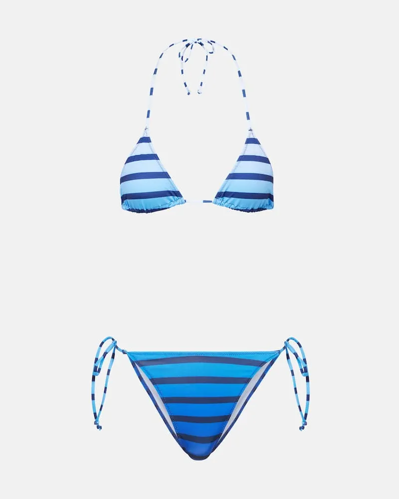 Jean Paul Gaultier Bikini MariniÃ¨re a righe ombrÃ Blu