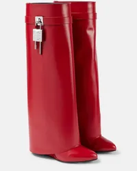 Givenchy Stivali Shark Lock in pelle Rosso