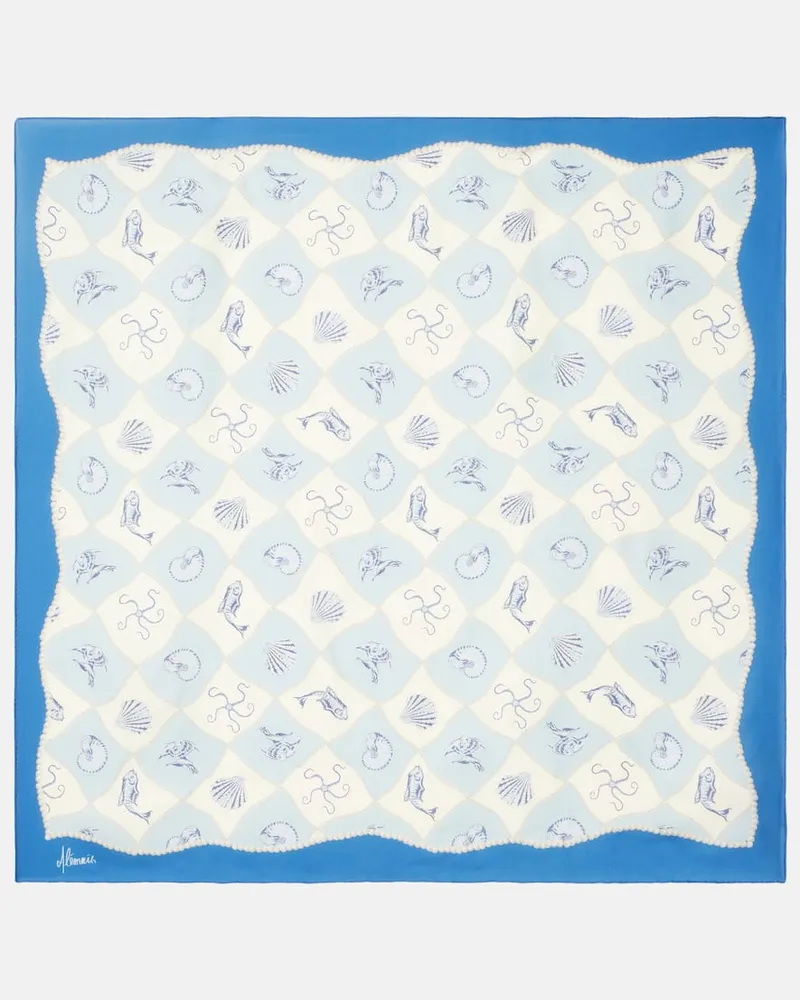 ALEMAIS AlÃ©mais Foulard Pia in seta con stampa Multicolore