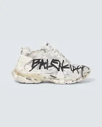 Balenciaga Sneakers distressed Runner Graffiti Bianco