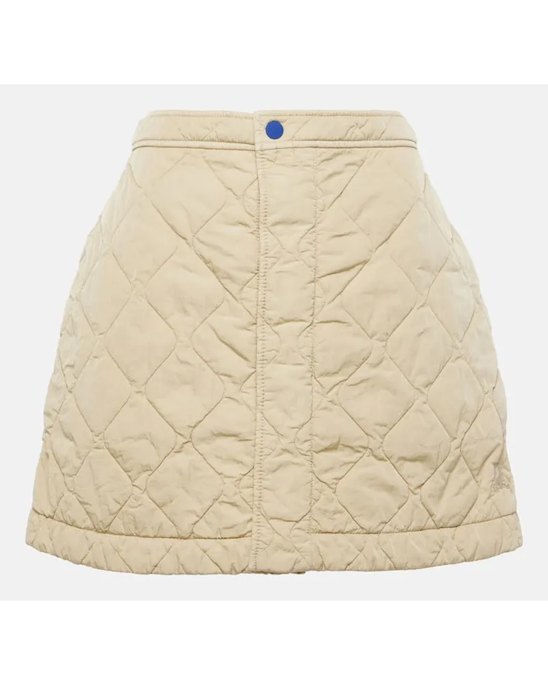 Burberry Minigonna trapuntata a vita alta Beige