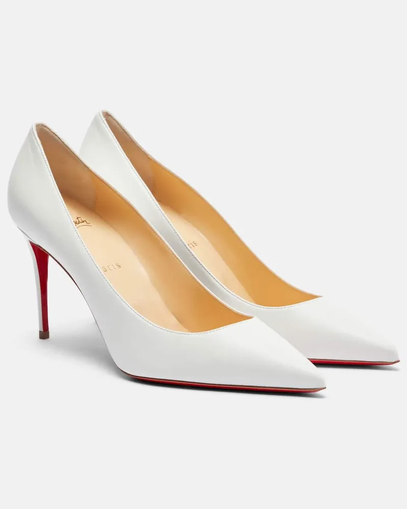 Christian Louboutin DÃ©colletÃ© Kate in pelle Bianco