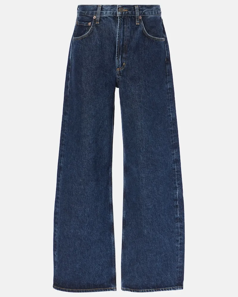 AGOLDE Jeans barrel Low Curve a vita media Blu