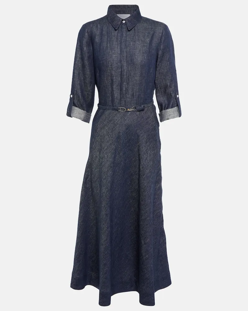 Gabriela Hearst Abito midi di jeans Marley Blu
