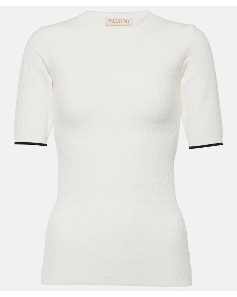 Valentino Garavani Top Toile Iconographe Bianco