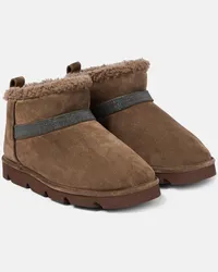 Brunello Cucinelli Stivaletti in suede Marrone