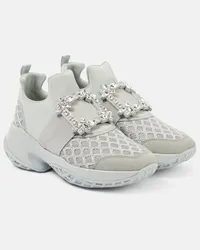 Roger Vivier Sneakers Viv' Run con decorazioni Grigio