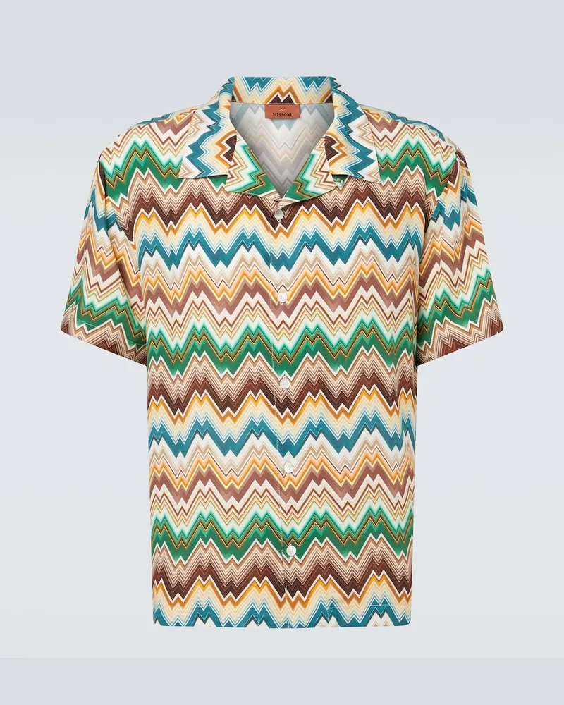 Missoni Camicia bowling a zig-zag Multicolore