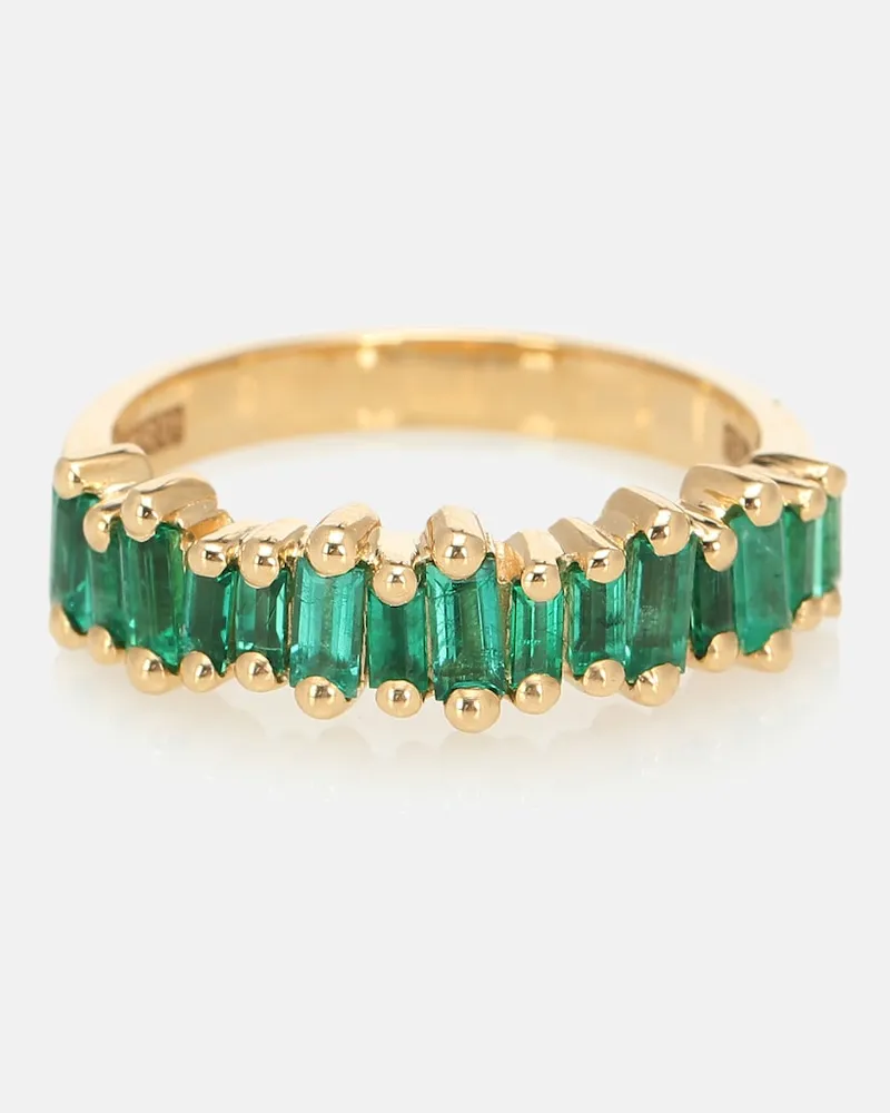 Suzanne Kalan Anello Fireworks in oro giallo 18kt con smeraldi Oro