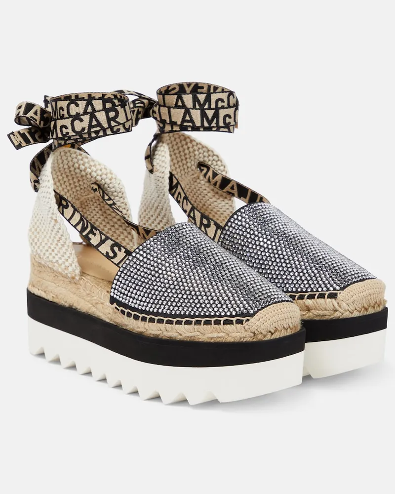 Stella McCartney Espadrillas Gaia con platform Nero