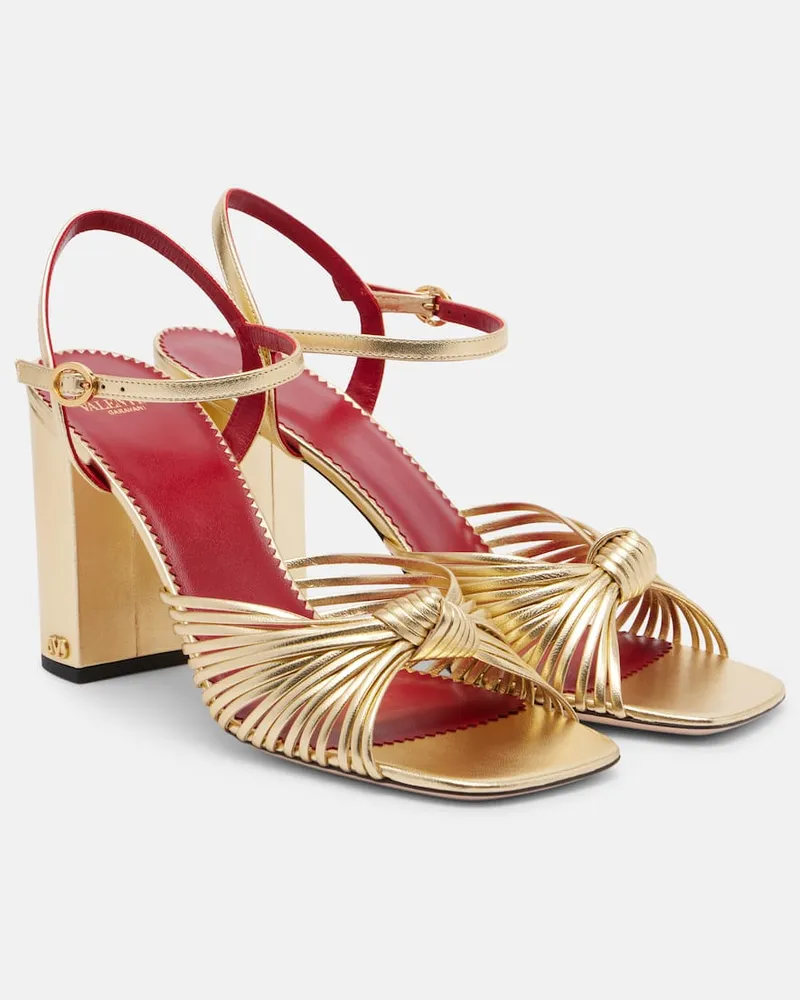 Valentino Garavani Sandali Annet in pelle Oro