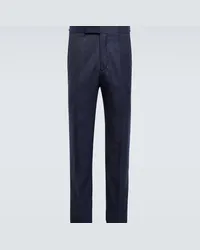 Gabriela Hearst Pantaloni Sebastian in cashmere Blu