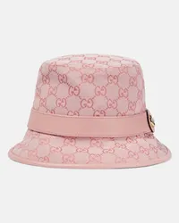 Gucci Cappello da pescatore in canvas Rosa