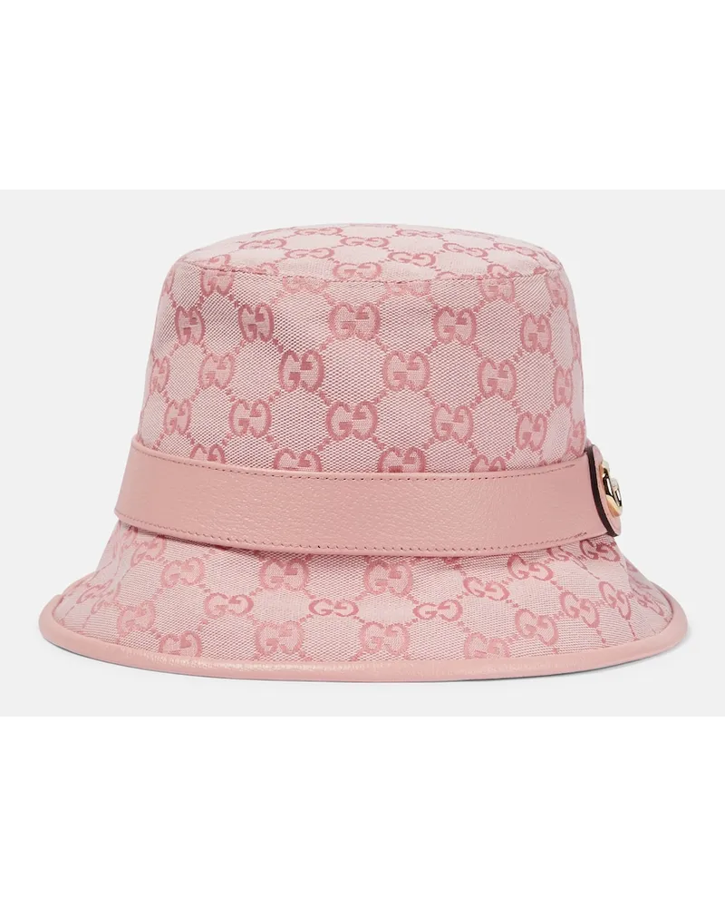 Gucci Cappello da pescatore in canvas Rosa