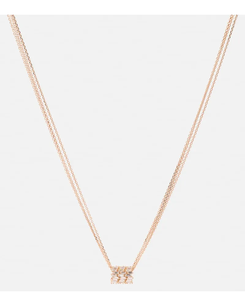 Suzanne Kalan Collana in oro rosa 18kt con diamanti Rosa