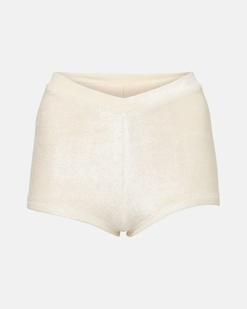 JADE SWIM Shorts Raya in spugna Beige