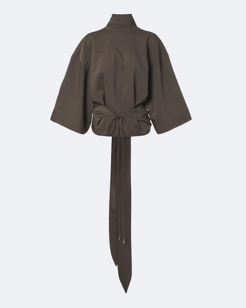 Jacquemus Top Havana in lana Grigio